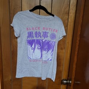 Hot Topic Black Butler S/s Shirt Size S EUC
